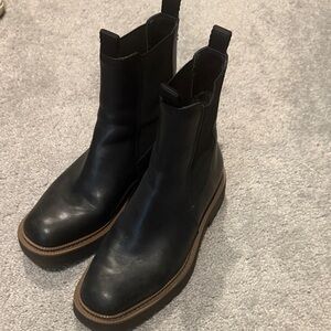 Sam Edelman Black Leather Ankle Boots